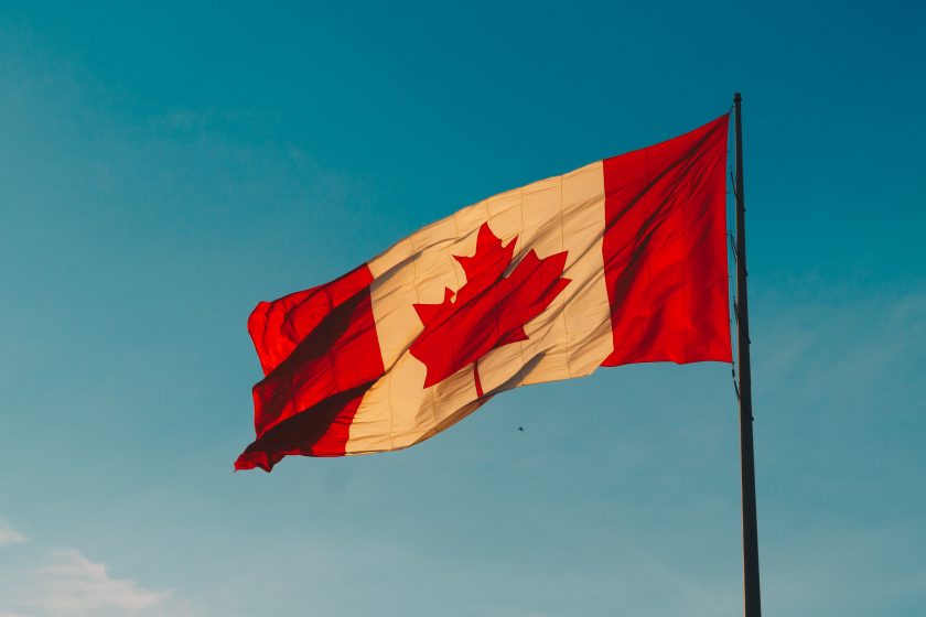 Die Flagge Kanadas