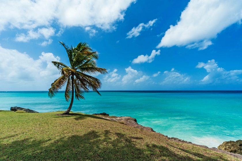 Blick aufs Meer auf Barbados