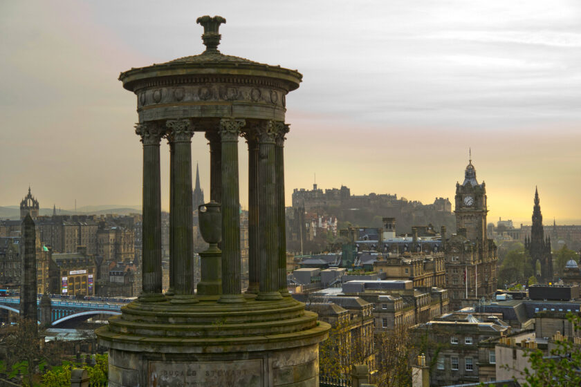 Edinburgh skyline. Scotland,