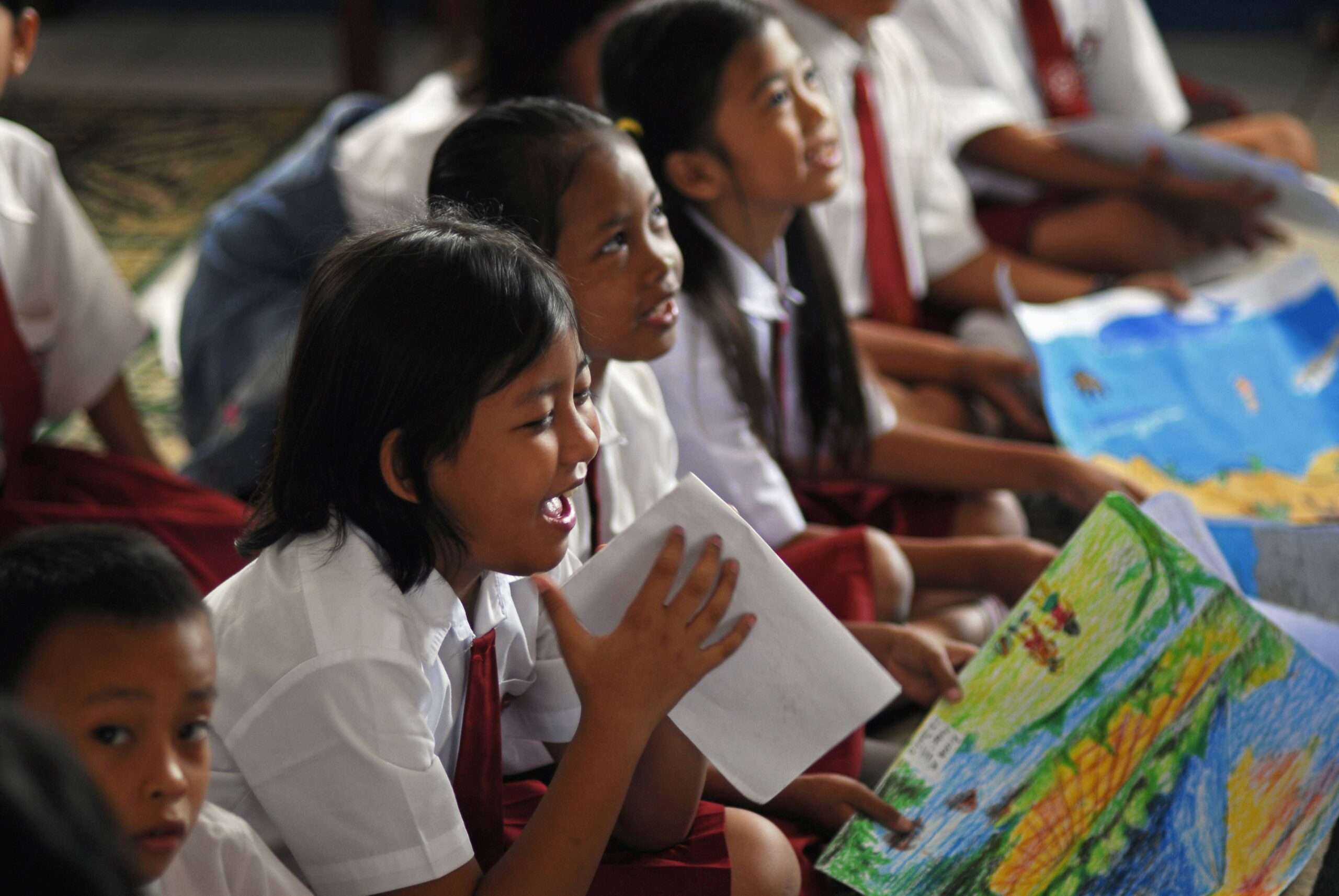 Schulkinder in Indonesien