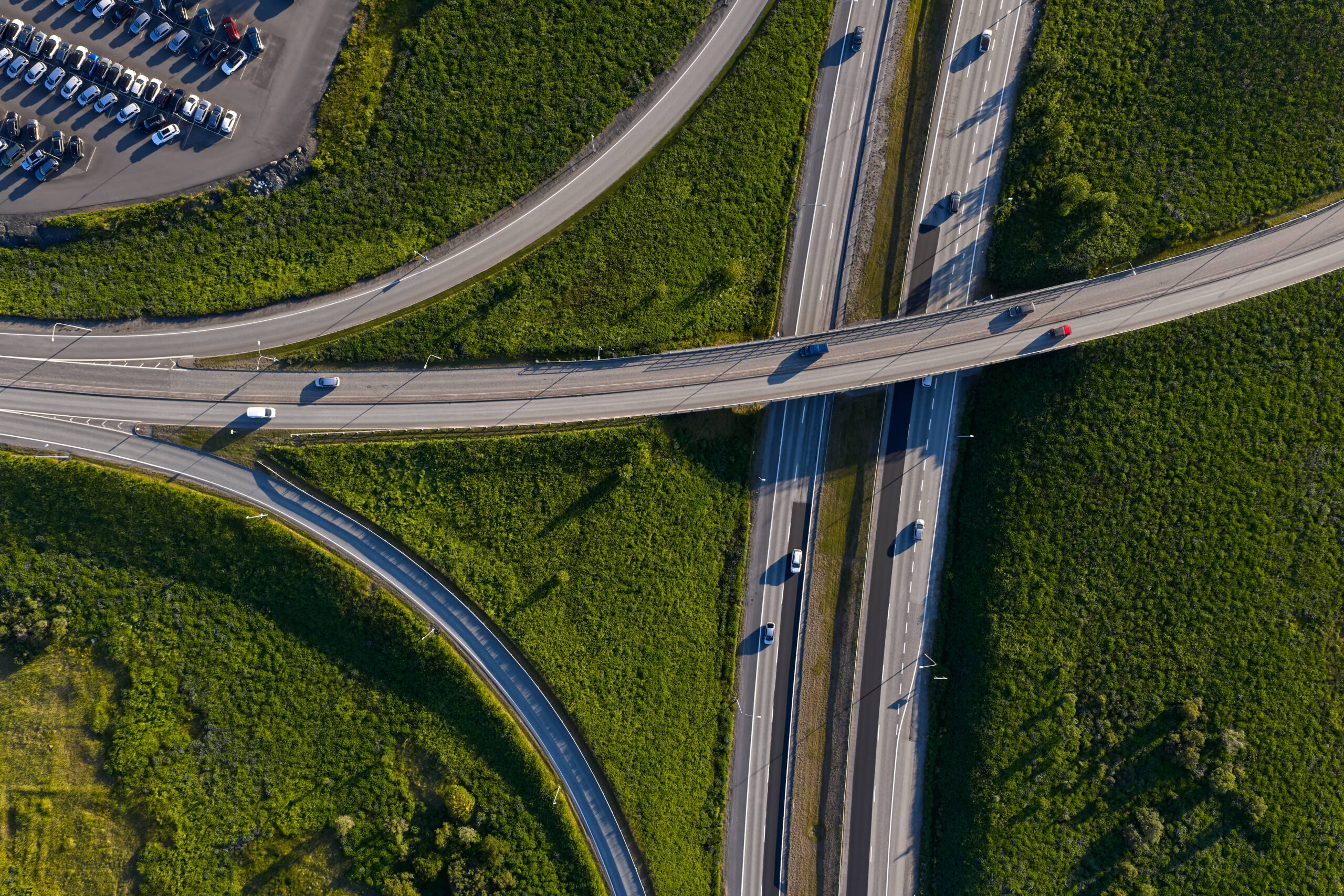 Straßen aus der Vogelperspektive