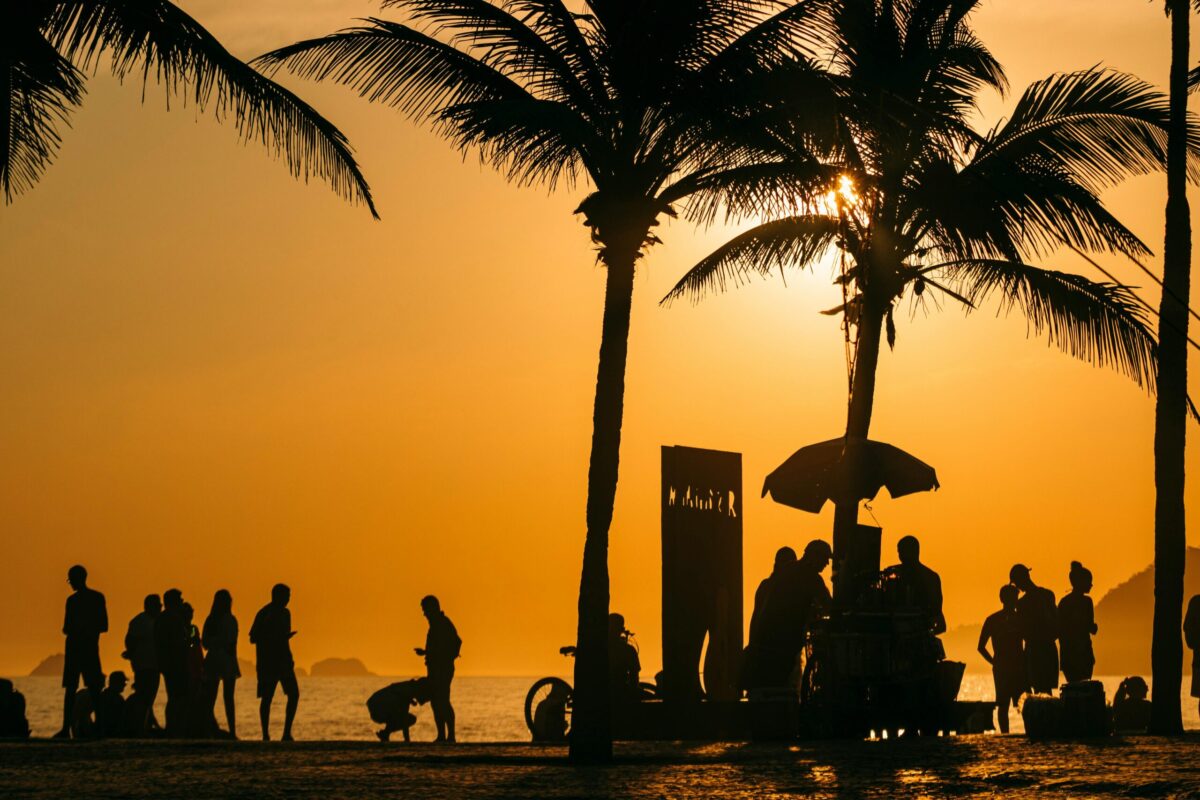 Menschen am Strand
