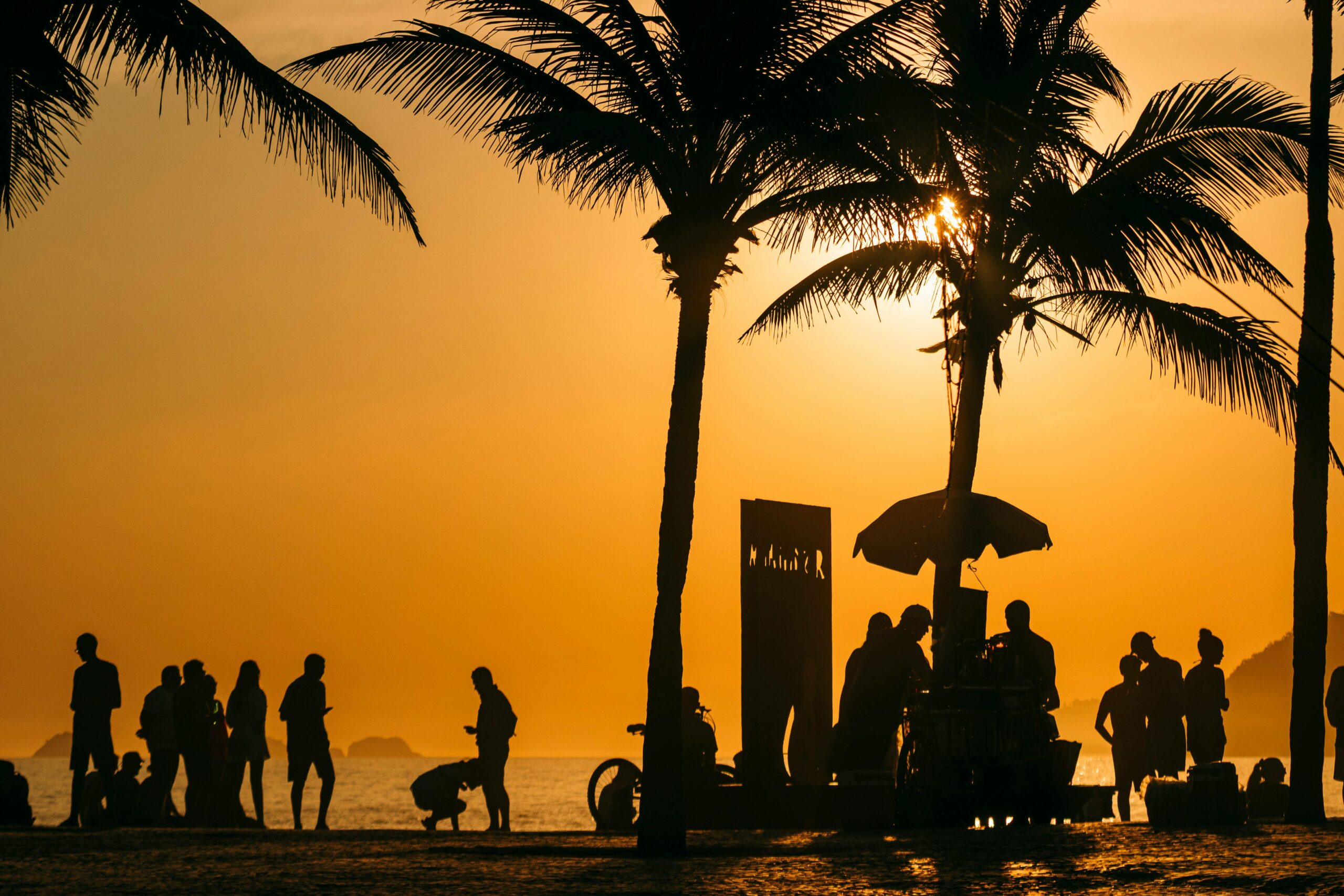 Menschen am Strand